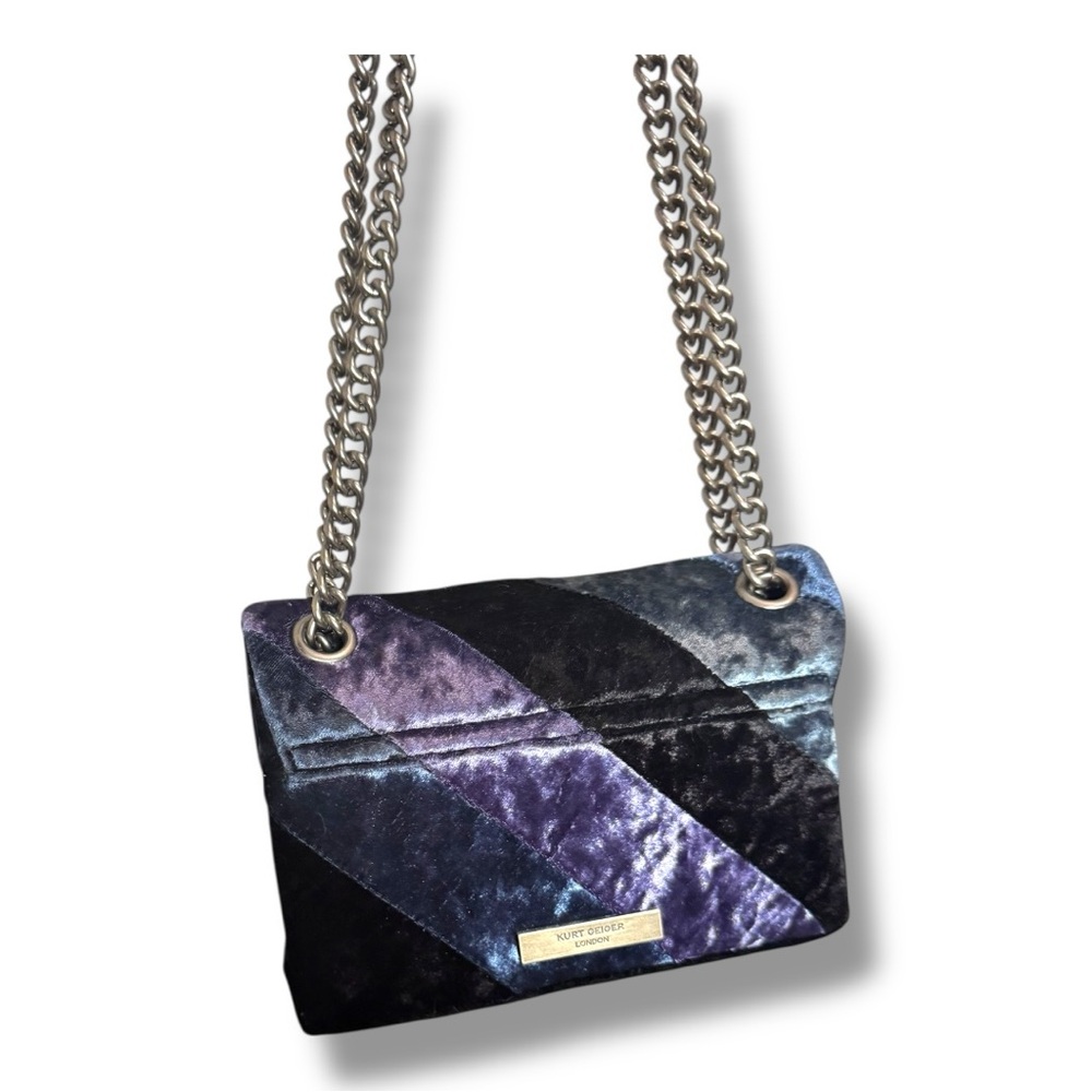 ❌❌SOLD DO NOT PURCHASE ❌❌Kurt Geiger London Velvet Mini Kensington Crossbody - Picture 3 of 10
